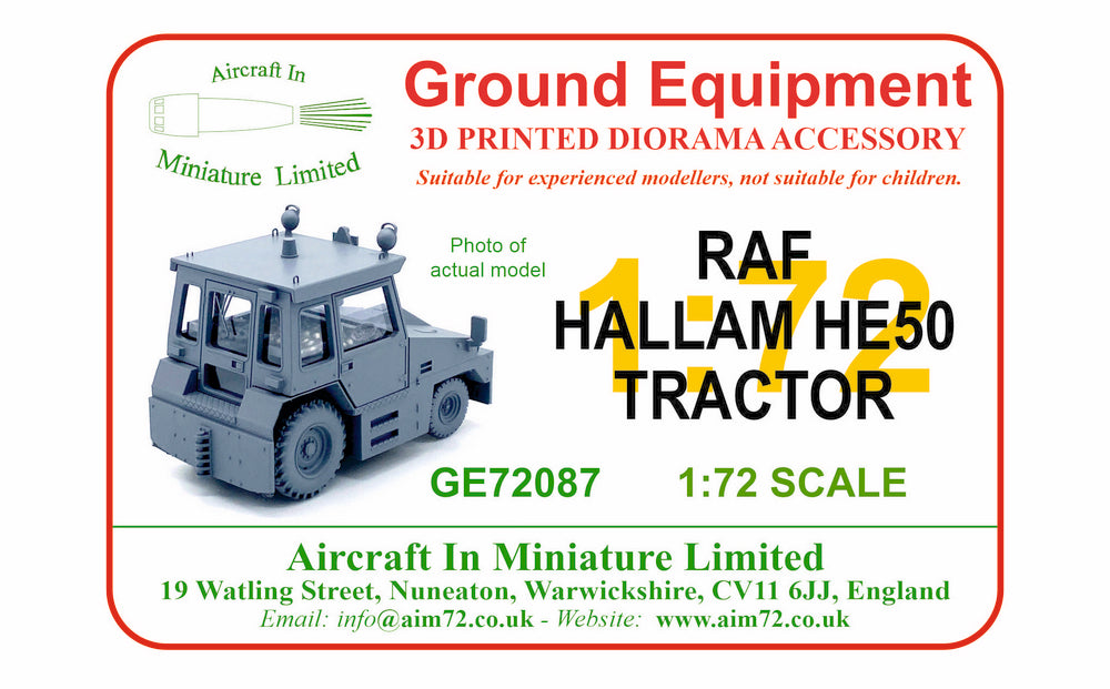 AIM - Ground Equipment GE72087 1:72 RAF Hallam HE50 tractor
