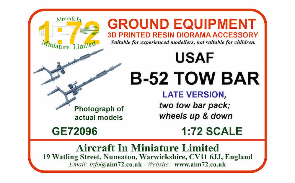 AIM - Ground Equipment GE72096 1:72 Boeing B-52G/B-52H Stratofortress Tow bars