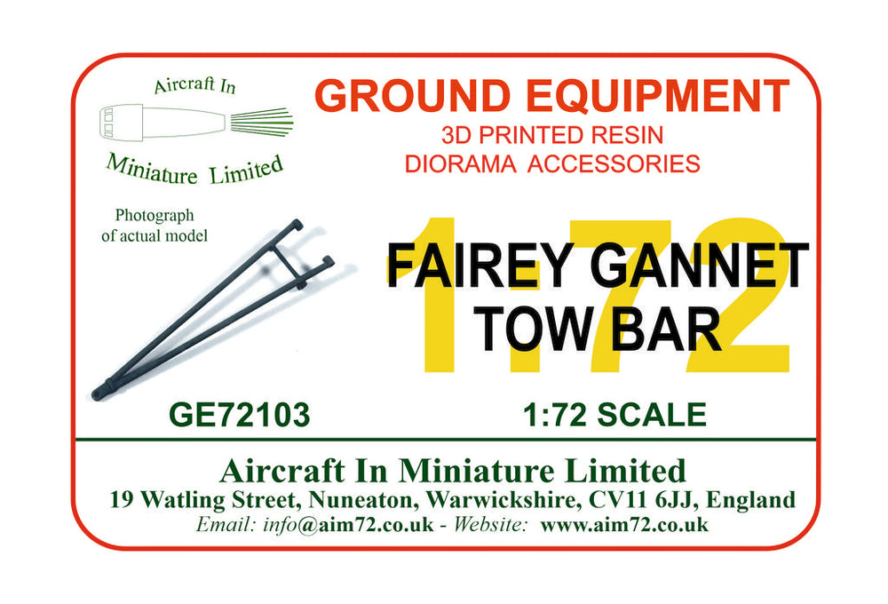 AIM - Ground Equipment GE72103 1:72 Fairey Gannet tow bar