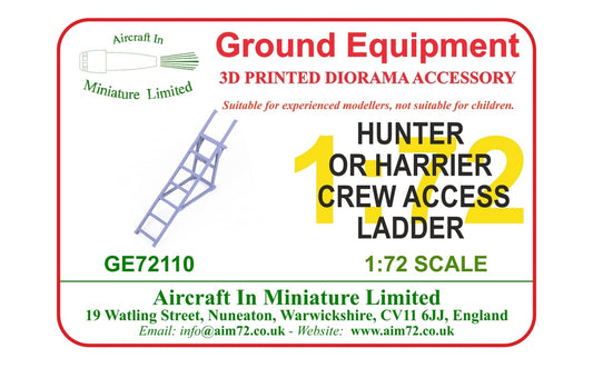 AIM Ground Equipment GE72110 1:72 Hawker Hunter F.6 BAe Harrier GR.3 Crew Ladder
