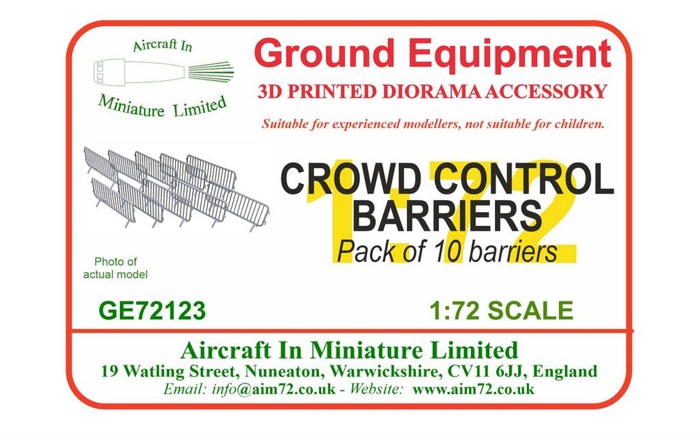 AIM - Ground Equipment GE72123 1:72 Crowd Control Barriers