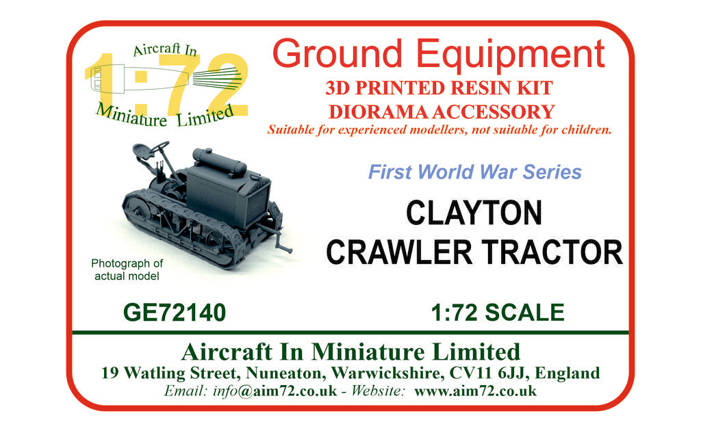 AIM - Ground Equipment GE72140 1:72 Clayton Crawler tractor