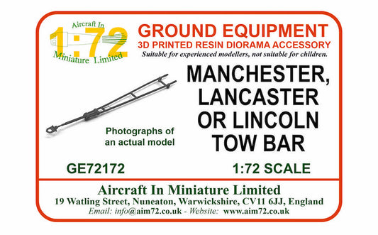 AIM - Ground Equipment GE72172 1:72 Avro Lancaster Tow Bar