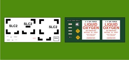 AIM - Ground Equipment Decals GED144013 1:144 Decals for the USAF Liquid Oxygen
