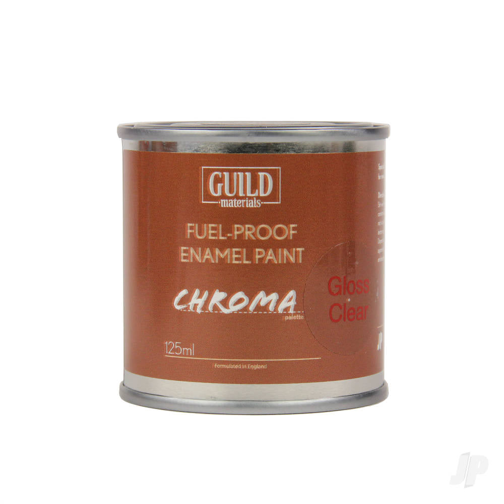 Guild Lane Chroma Enamel Fuelproof Paint Gloss Clear (125ml Tin) CHR6208