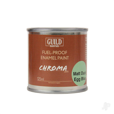 Guild Lane Chroma Enamel Fuelproof Paint Matt Duck Egg Blue (125ml Tin) CHR6313
