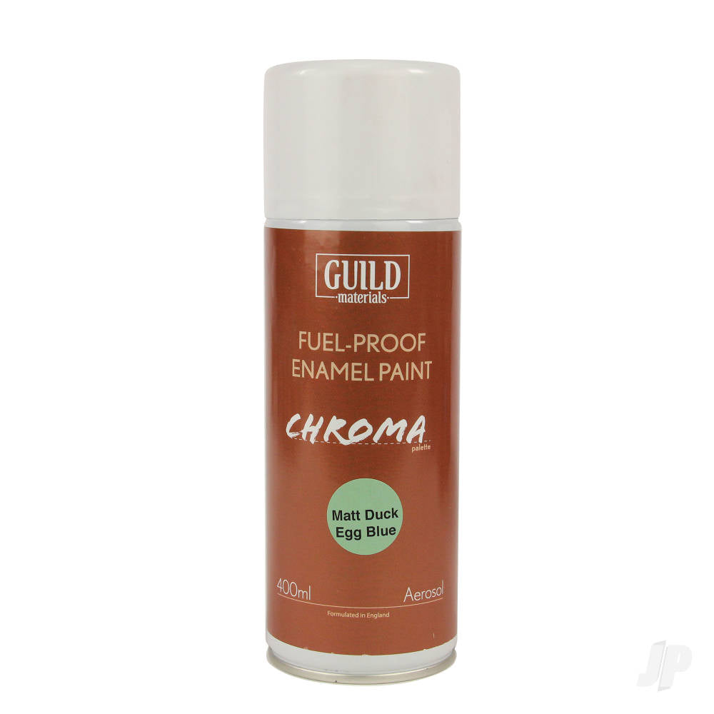 Guild Lane Chroma Enamel Fuelproof Paint Matt Duck Egg Blue (400ml Aerosol) CHR6513