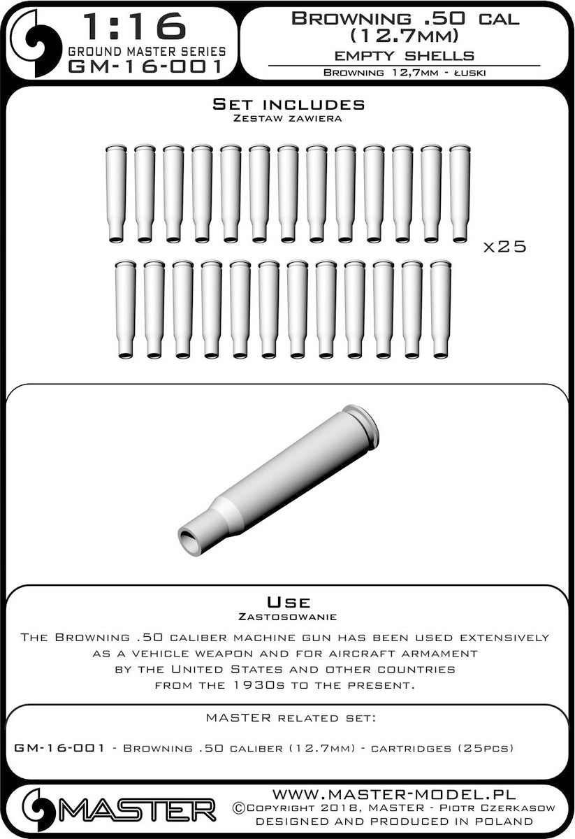 Master GM-16-001 1:16 Browning .50 caliber