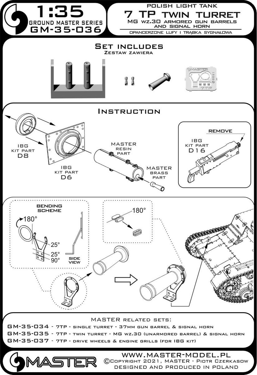 Master GM-35-036 1:35 Polish light tank 7TP