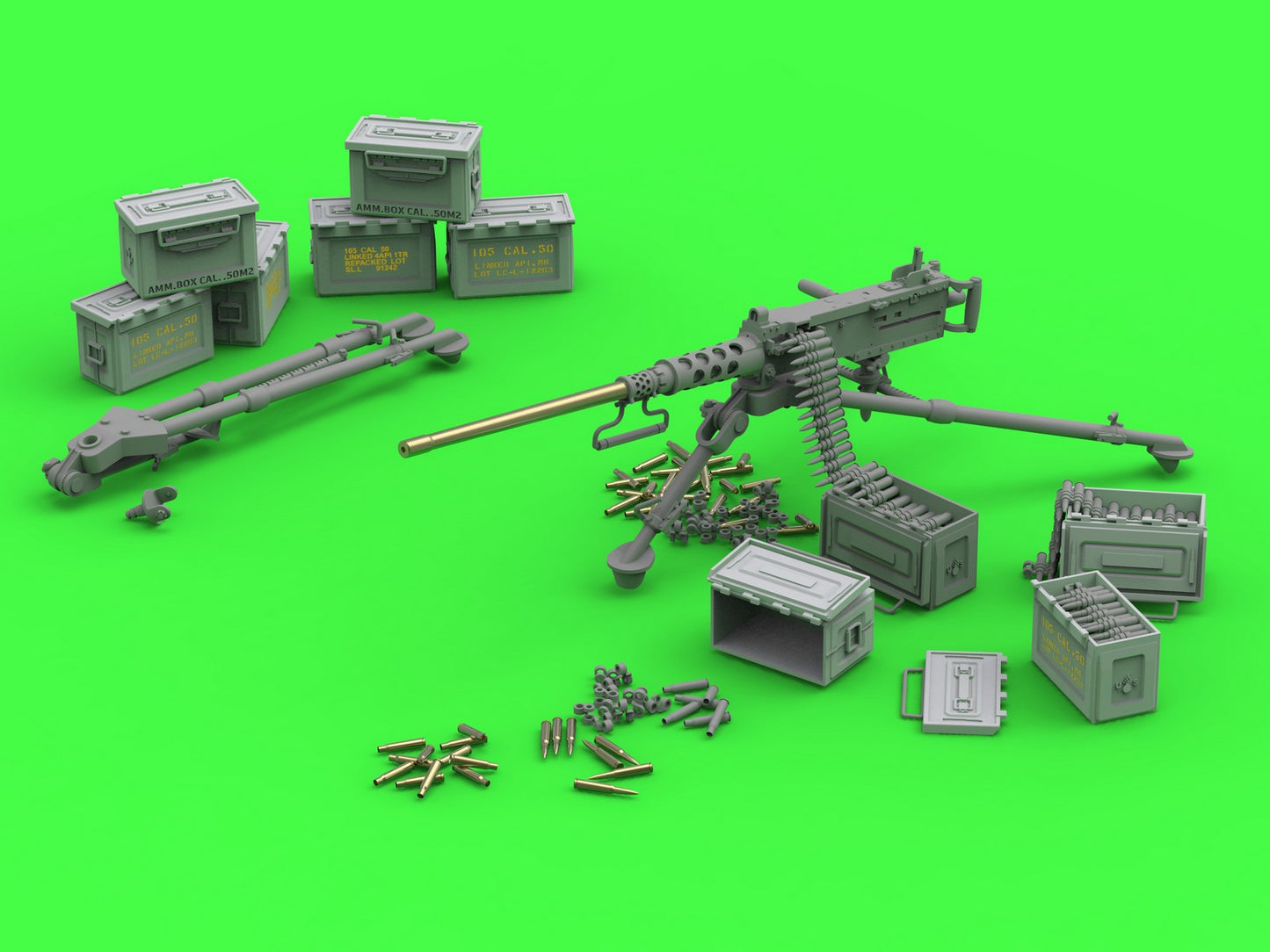 Master GM-35-064 1:35 Browning M2HB .50 cal