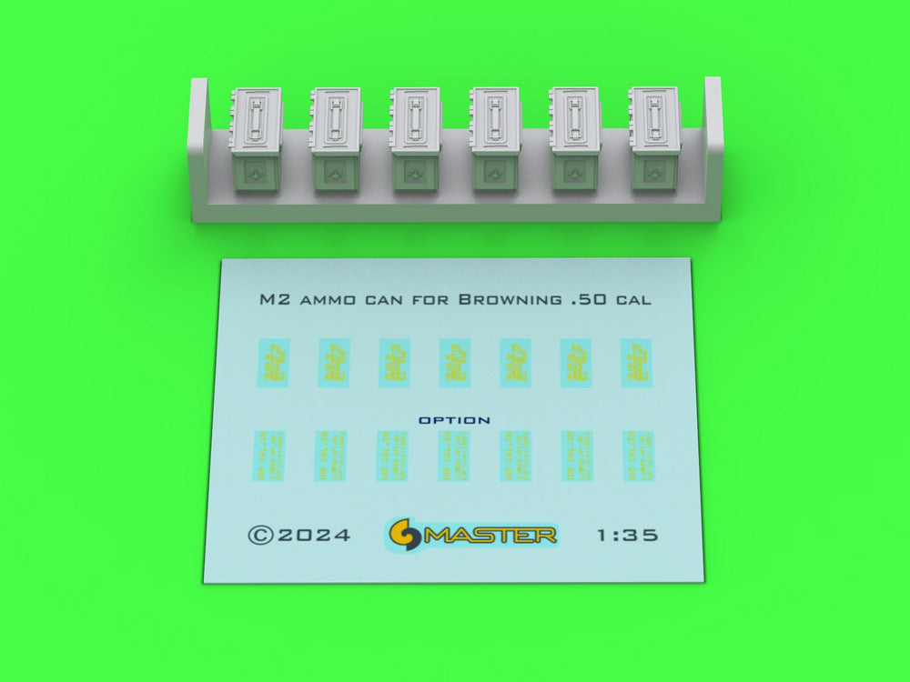 Master GM-35-068 1:35 M2 ammunition cans for Browning M2 .50 cal machine gun
