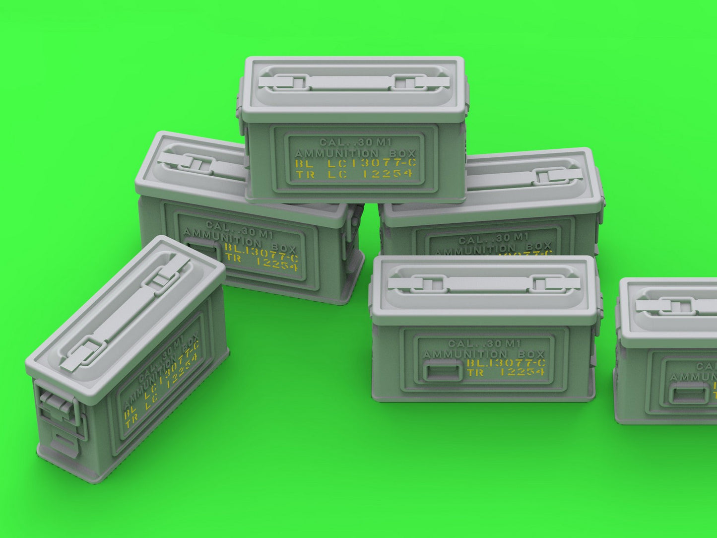 Master GM-35-091 1:35 M1 ammunition cans for Browning M1919