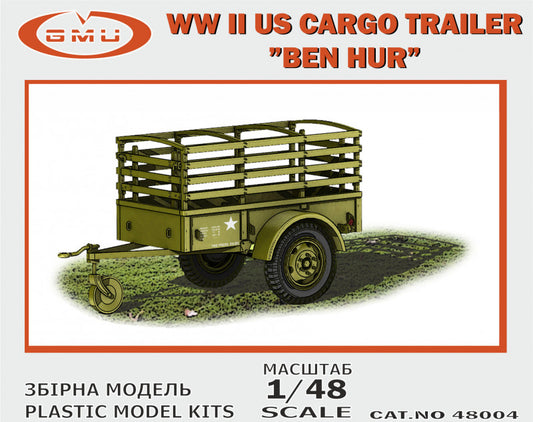 GMU GMU48004 1:48 "BEN HUR" US Cargo Trailer WWII