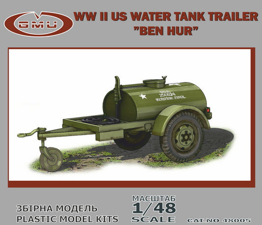 GMU GMU48005 1:48 "BEN HUR" WWII US water tank trailer