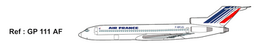 Mach 2 GP111AF 1:72 Boeing 727-200 Air France
