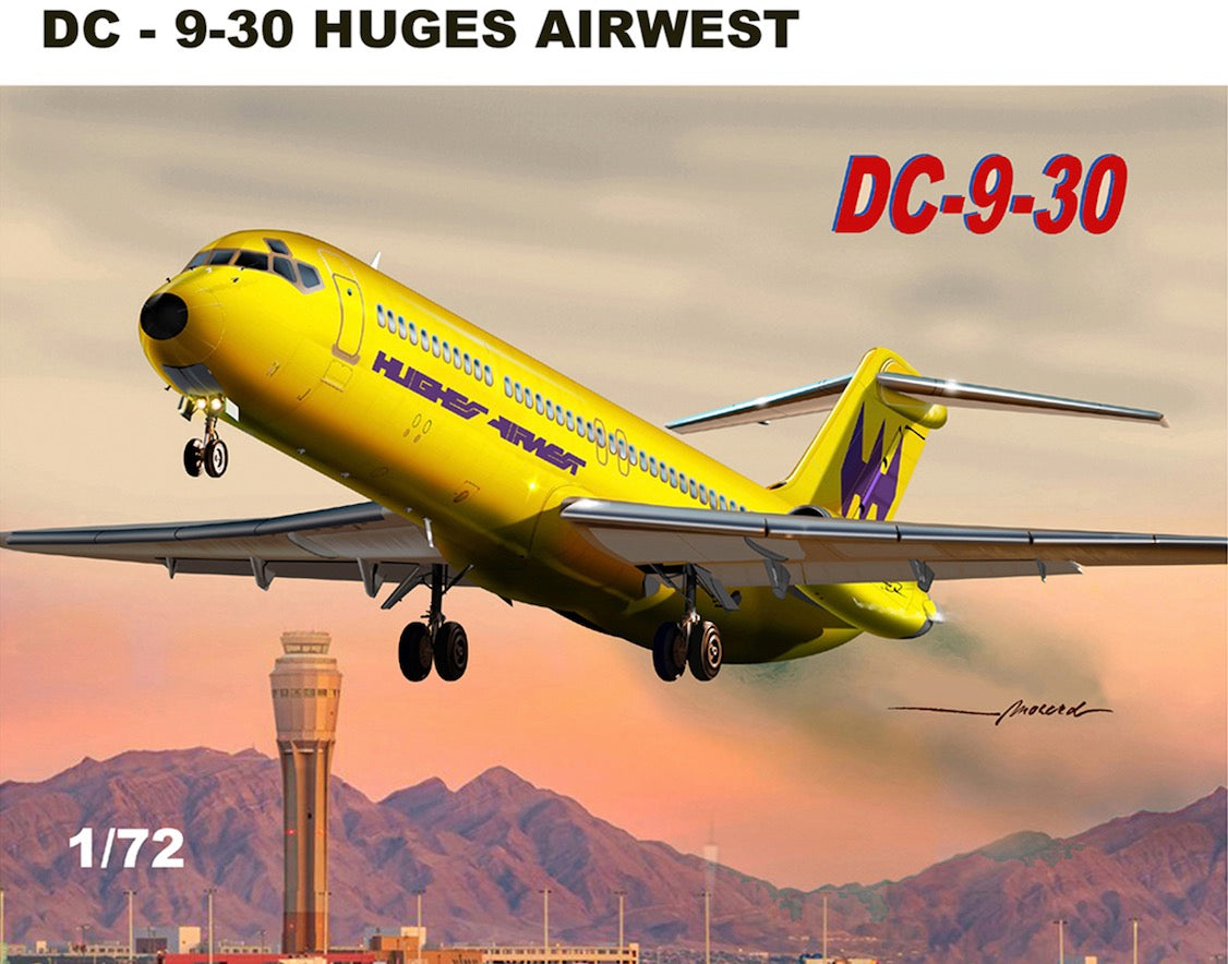 Mach 2 GP112HUW 1:72 Douglas DC-9 Hughes Airwest