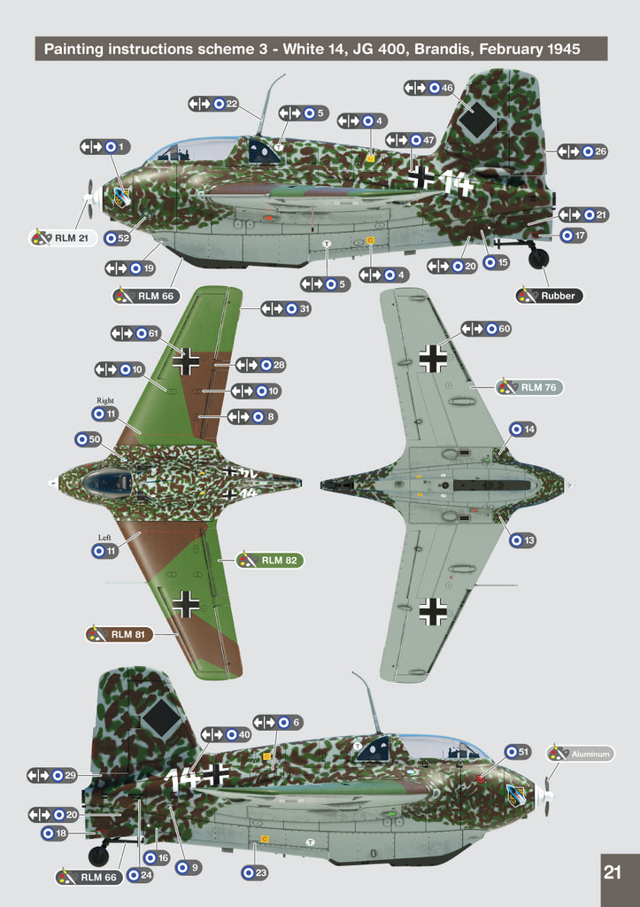 GasPatch Models GP72317 1:72 Messerschmitt Me-163B "Komet" 3D-printed
