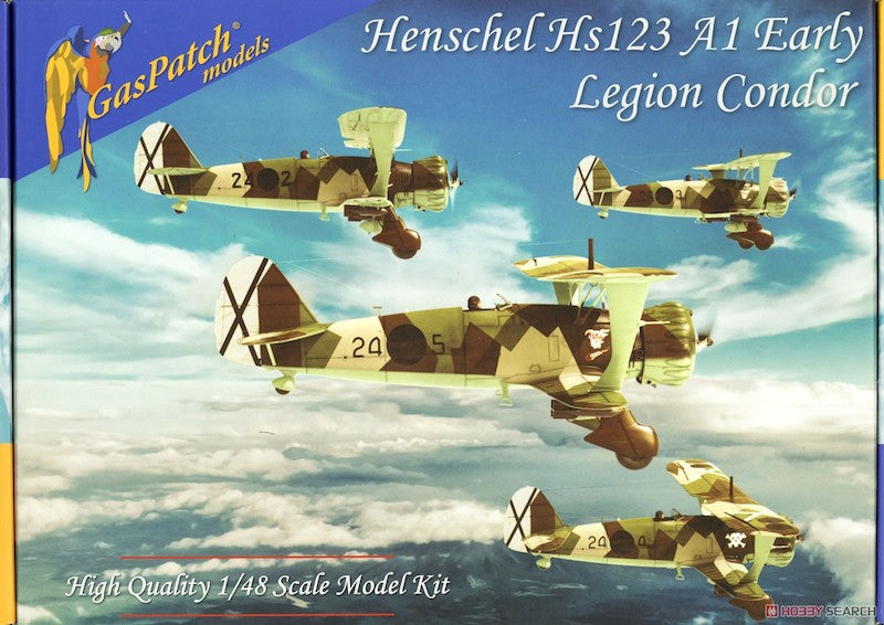 GasPatch Models GPM48097 1:48 Henschel Hs-123A-1 Spanish Civil War Condor Legion