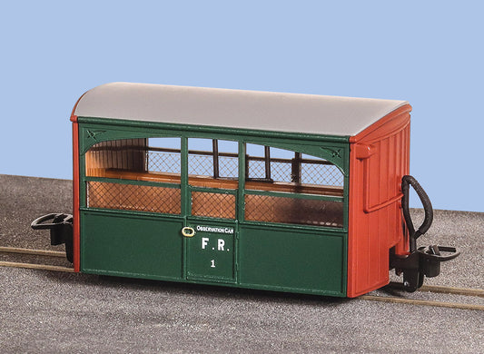 PECO GR-562 Bug Box Coach - Colonel Stephens Livery - Zoo Car OO9 Gauge