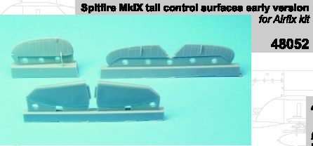 Griffon GRF48052 Spitfire Mk.IXc Early Tail Control Surfaces 1:48