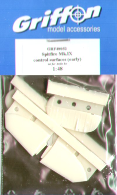 Griffon GRF48052 Spitfire Mk.IXc Early Tail Control Surfaces 1:48