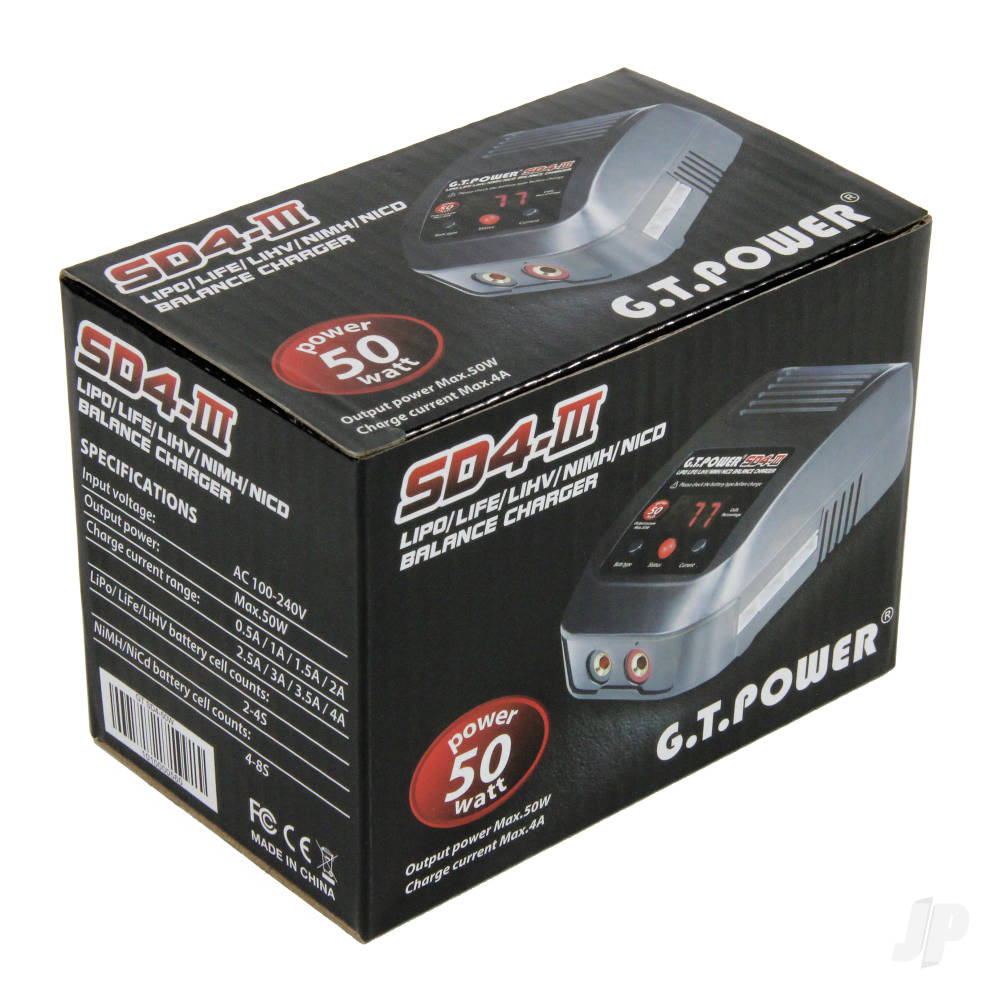 GT Power SD4 III 50W AC 4A Charger (UK) 166