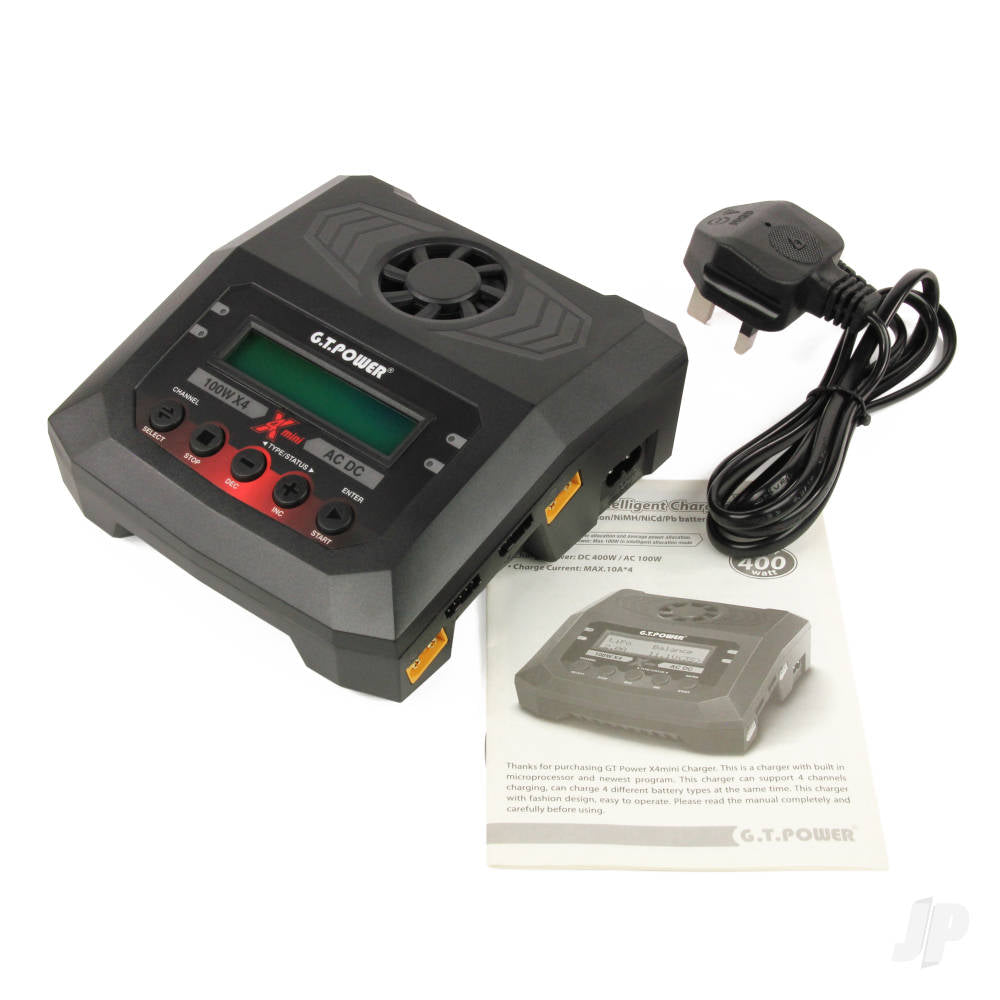 GT Power X4 Mini Charger 100W AC / 100W x4 DC (UK) 169