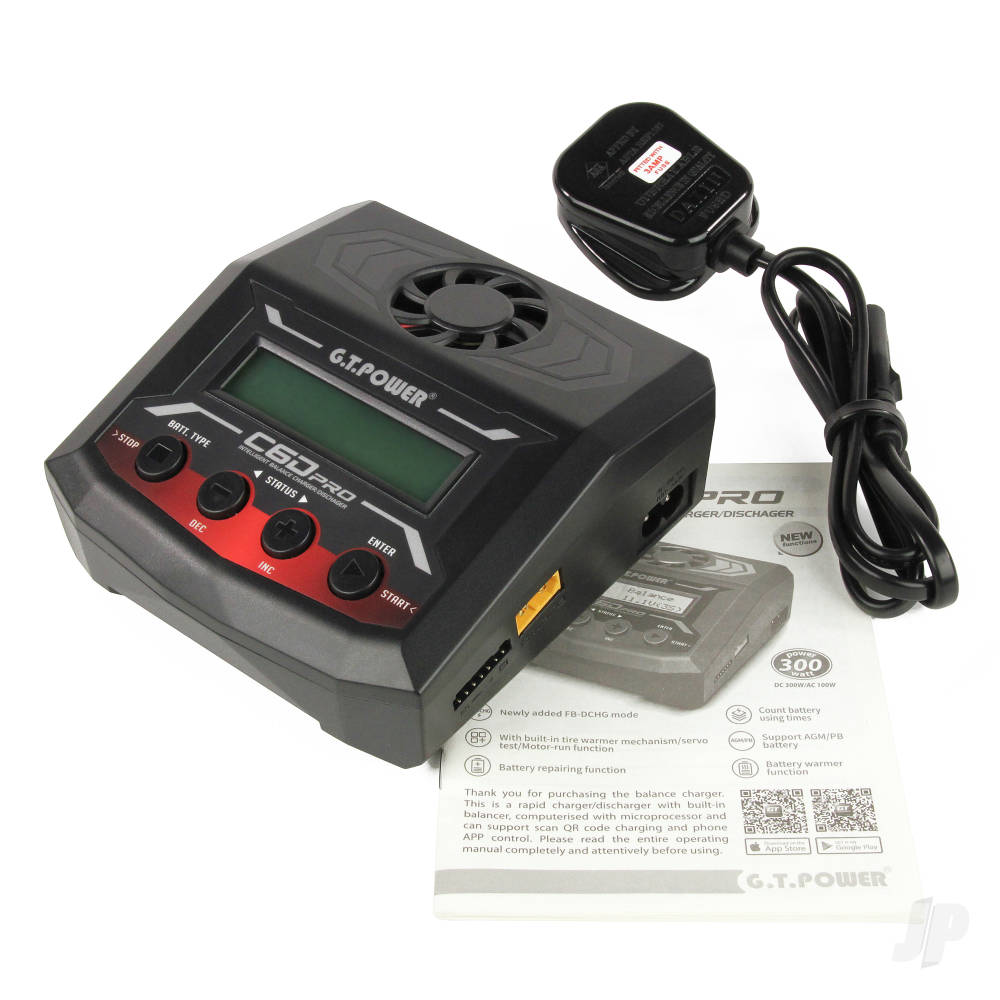 GT Power C6D Pro 100W AC/DC 12A Intelligent Charger / Discharger (UK) 174