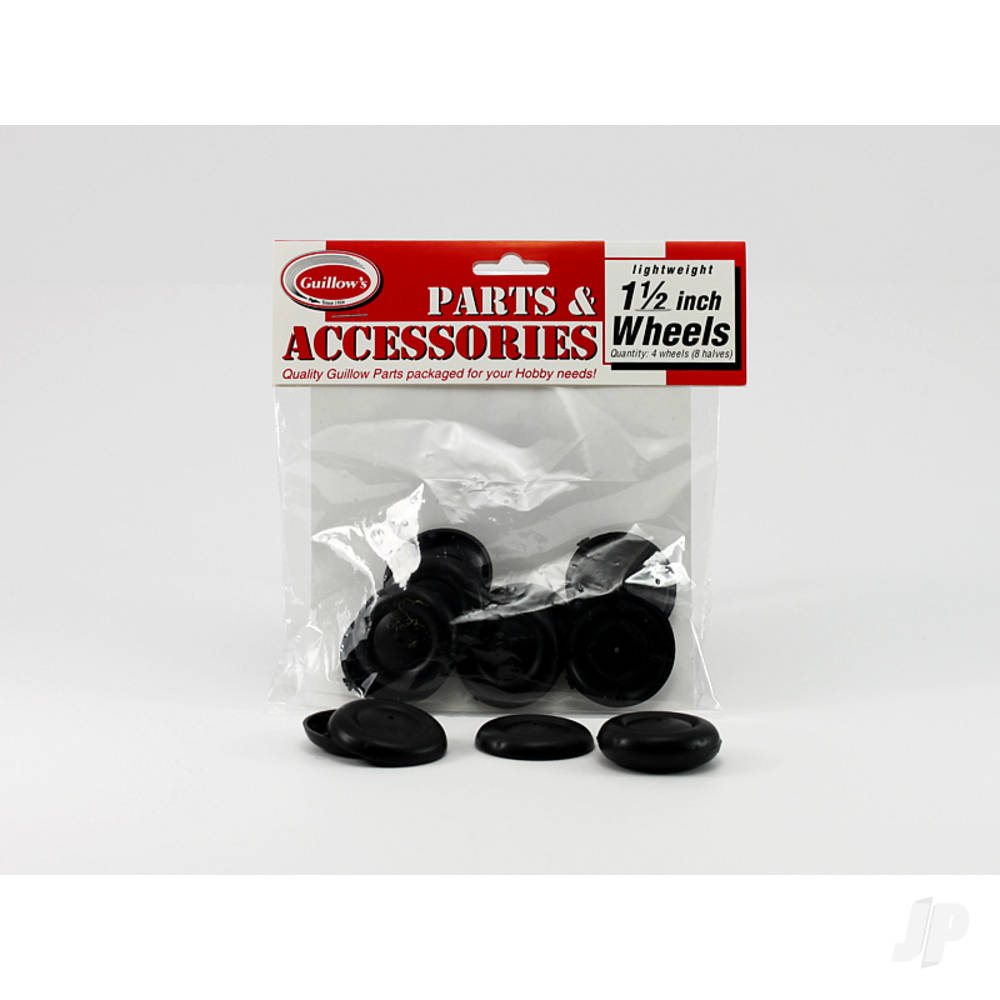 Guillow 1 1/2in Plastic Half Wheel (8 1/2 wheels) 114