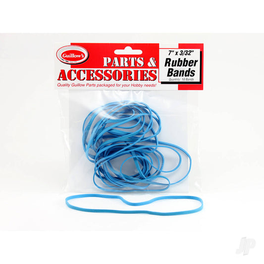 Guillow 7inx3/32in Rubber Band (10 rubber bands) 119