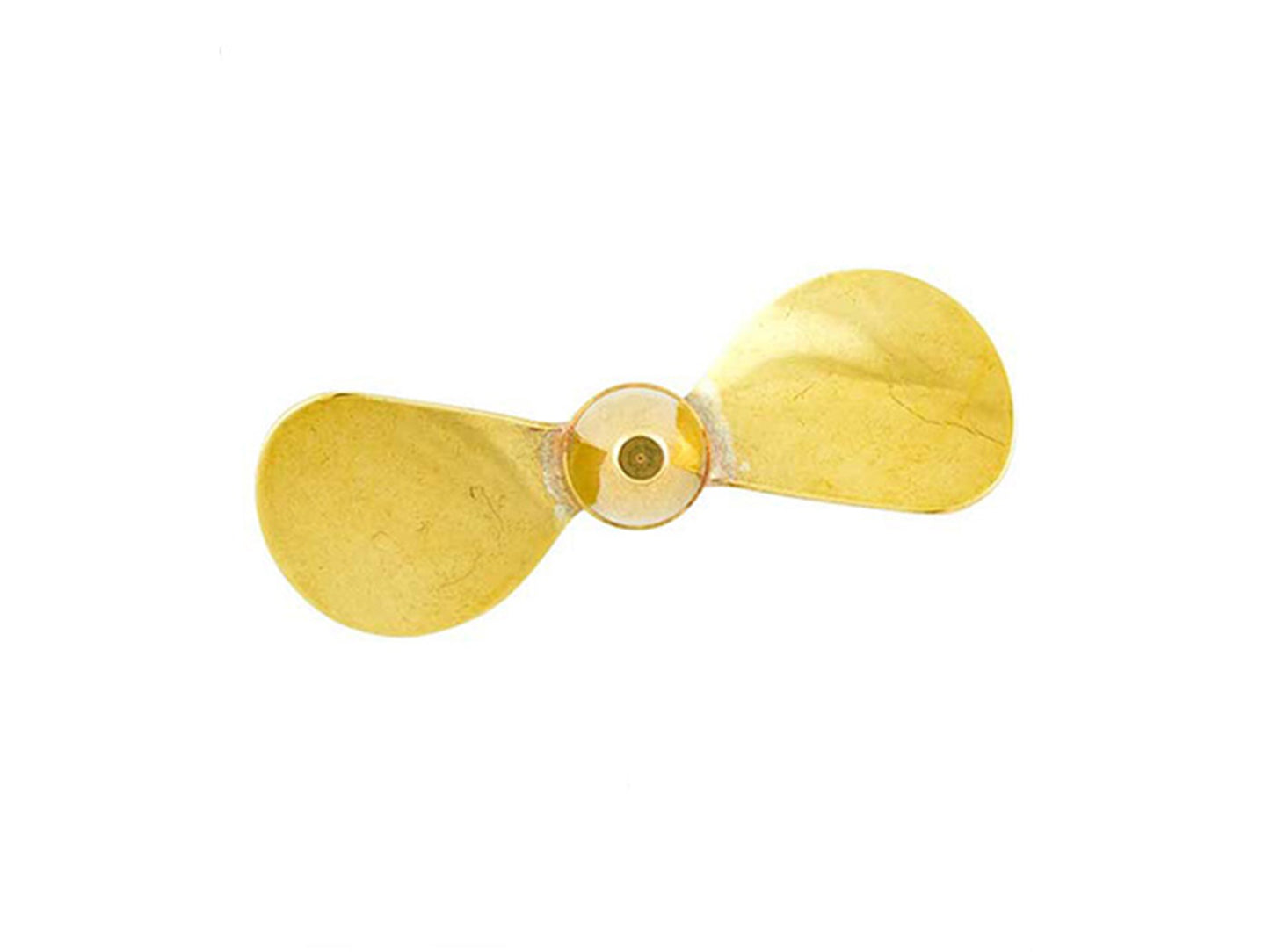Radio Active Brass Propeller (Classic), 2 Blade, 30mm, M4, LH AS12304L