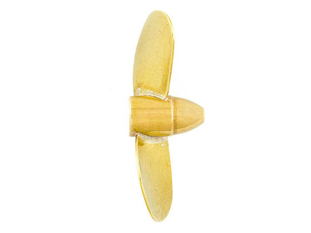 Radio Active Brass Propeller (Classic), 2 Blade, 35mm, M4, RH AS12354R