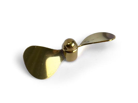 Radio Active Brass Propeller (Classic), 2 Blade, 65mm, M4, LH AS12654L
