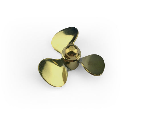 Radio Active Brass Propeller (Classic), 3 Blade, 35mm, M4, LH AS13354L