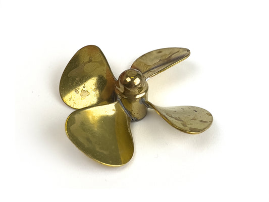Radio Active Brass Propeller (Classic), 4 Blade, 55mm, M4, LH AS14554L