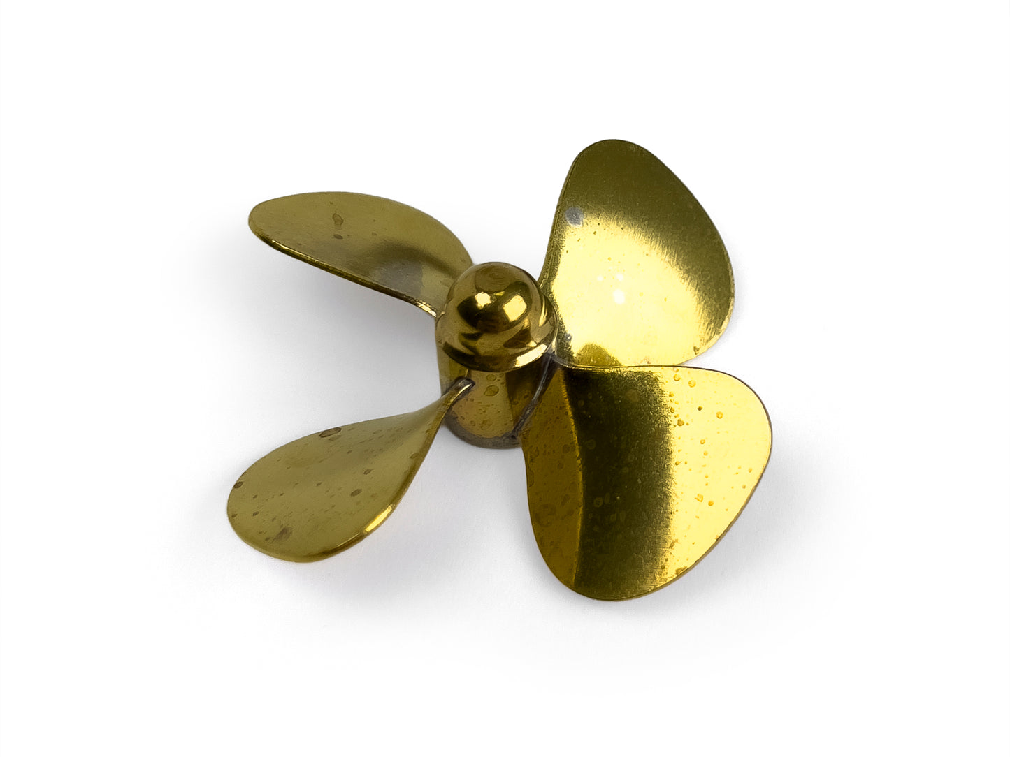 Radio Active Brass Propeller (Classic), 4 Blade, 55mm, M4, RH AS14554R