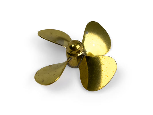 Radio Active Brass Propeller (Classic), 4 Blade, 55mm, M4, RH AS14554R