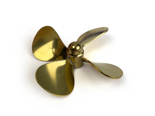 Radio Active Brass Propeller (Classic), 4 Blade, 75mm, M4, LH AS14754L