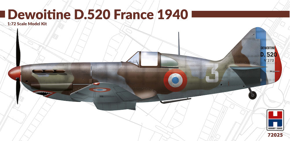Hobby 2000 H2K72025 1:72 Dewoitine D.520 France 1940