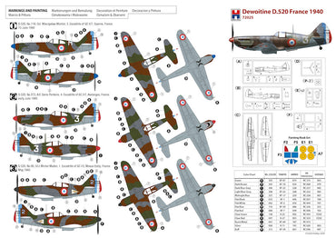 Hobby 2000 H2K72025 1:72 Dewoitine D.520 France 1940