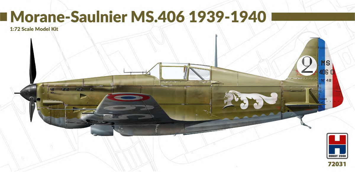 Hobby 2000 H2K72031 1:72 Morane-Saulnier MS.406C1 1939-40