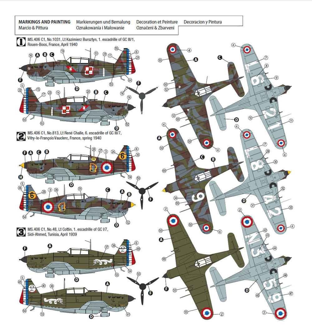 Hobby 2000 H2K72031 1:72 Morane-Saulnier MS.406C1 1939-40