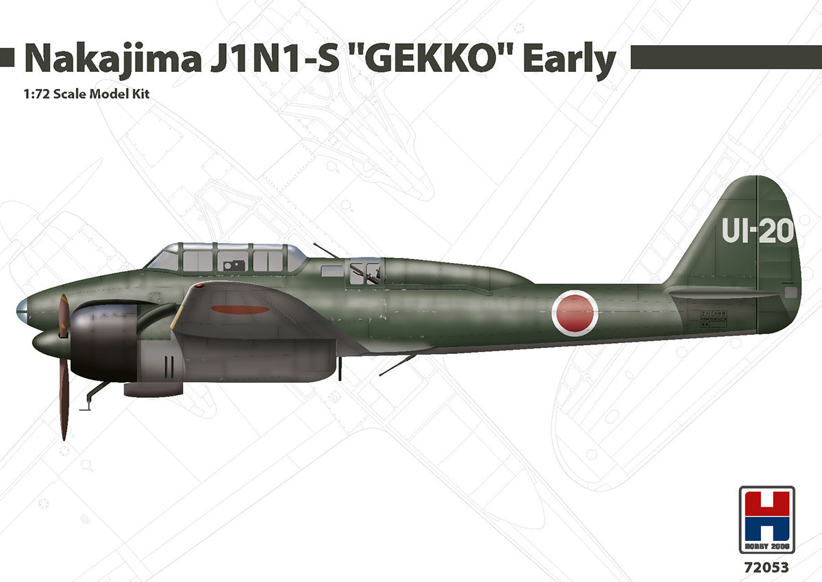Hobby 2000 H2K72053 Nakajima J1N1-S Gekko Early (Fujimi) 1:72