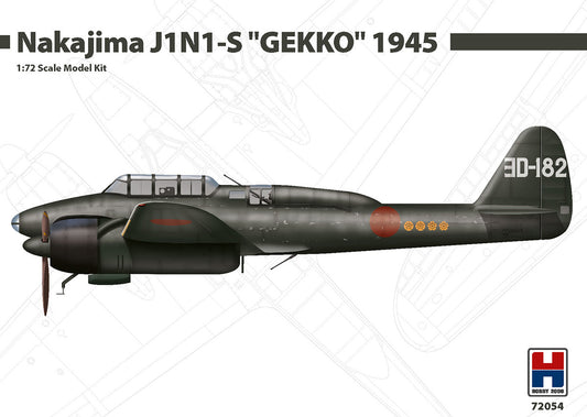 Hobby 2000 H2K72054 Nakajima J1N1-S Gekko 1945 (Fujimi) 1:72