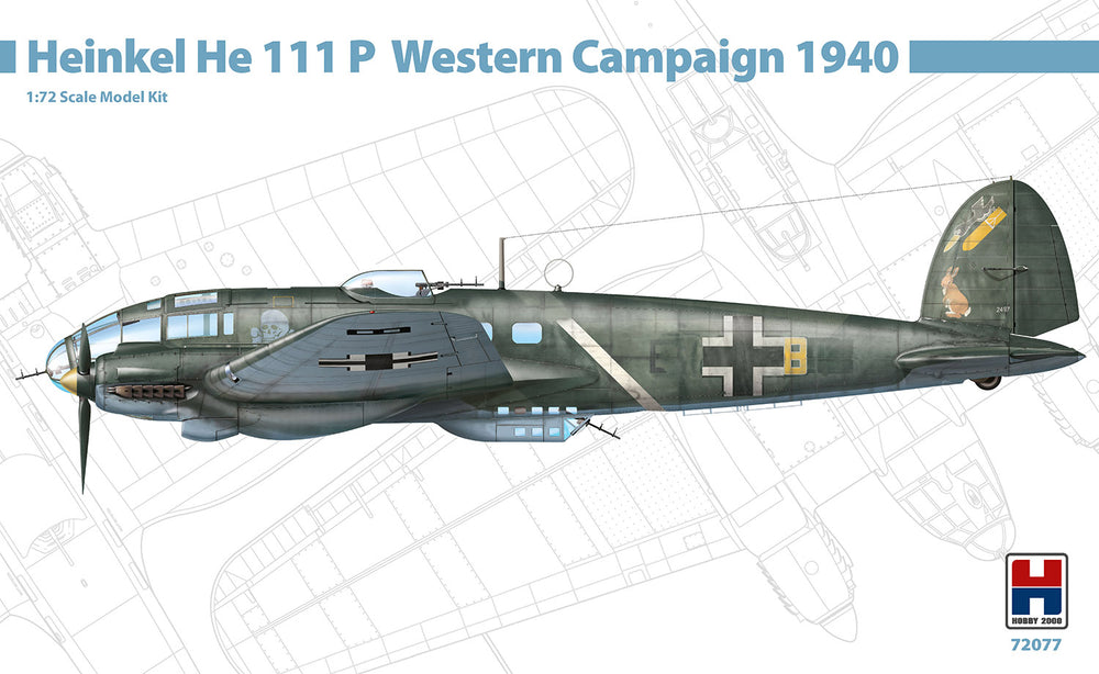 Hobby 2000 H2K72077 Heinkel He-111P 1940 (3D Parts) 1:72