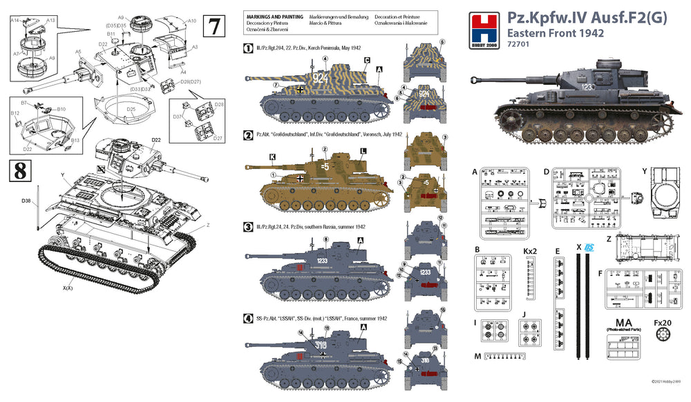 Hobby 2000 H2K72701 1:72 Pz.Kpfw.IV Ausf.F2