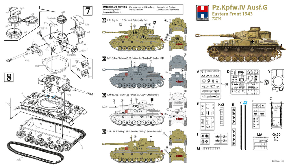 Hobby 2000 H2K72703 1:72 Pz.Kpfw.IV Ausf.G Eastern Front 1943