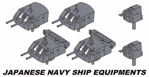 Hasegawa HA40089 1:350 Japanese Navy Ship Equipment Set E
