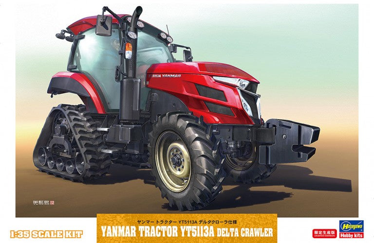 Hasegawa HA66104 1:35 Yanmar Tractor YT5113A Delta Crawler