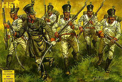 HAT Industrie HAT8027 1:72 Napoleonic Austrian Infantry 48 figures